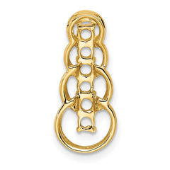 14k 6 Synthetic Stone Family Pendant - 2