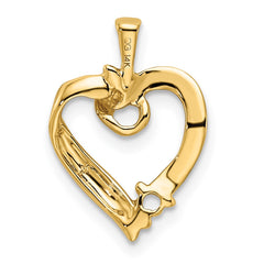 14k 1 Stone Family Pendant Mounting - 2