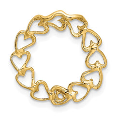 14k 1 Synthetic Stone Family Pendant