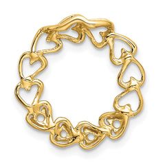 14ky 4 Genuine Stone Family Pendant