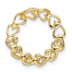 14k 6 Genuine Stone Family Pendant