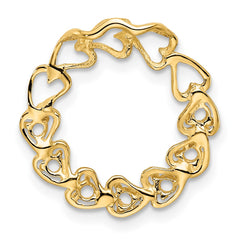 14k 7 Genuine Stone Family Pendant - 2