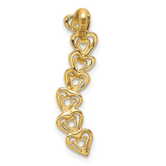 14ky 4 Synthetic Stone Family Pendant