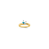 14k Synthetic Family Jewelry Ring - 98