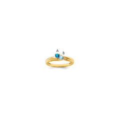 14k Synthetic Family Jewelry Ring - 98