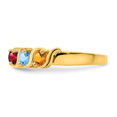 10k Synthetic Family Jewelry Ring - 33