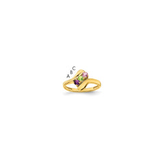 10k Synthetic Family Jewelry Ring - 22