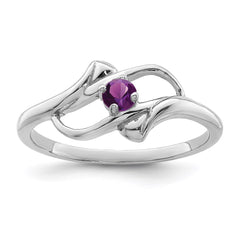 Sterling Silver Rhodium-plated Family Jewelry Ring - 14