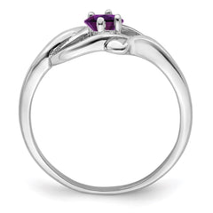 Sterling Silver Rhodium-plated Family Jewelry Ring - 89