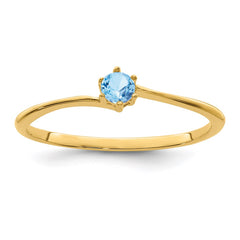 14k 3mm Synthetic Family Jewelry Ring