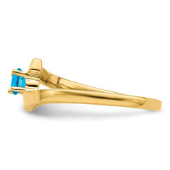 14k 2.5mm Synthetic Family Jewelry Ring - 4