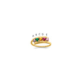 14k Synthetic Family Jewelry Ring - 25
