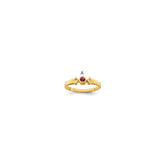 14k 2.5mm Synthetic Family Jewelry Ring
