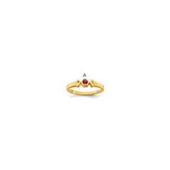 14k 2.5mm Synthetic Family Jewelry Ring