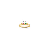 14k Synthetic Family Jewelry Ring - 45