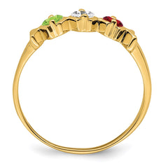 14k Synthetic Family Jewelry Ring - 26