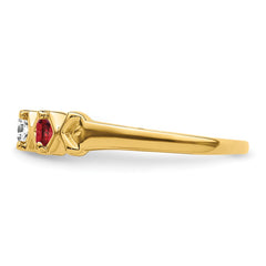 14k Synthetic Family Jewelry Ring - 26