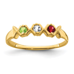 14k Synthetic Family Jewelry Ring - 26