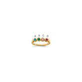 14k Synthetic Family Jewelry Ring - 105