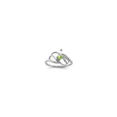 Sterling Silver Rhodium-plated Family Jewelry Ring - 47