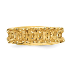 14k Polished 6-Stone Mothers Ring Mounting