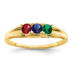 14k Synthetic Family Jewelry Ring - 33