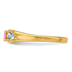 14k Synthetic Family Jewelry Ring - 34