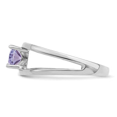Sterling Silver Rhodium-plated Family Jewelry Ring - 138