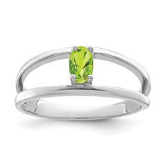Sterling Silver Rhodium-plated Family Jewelry Ring - 53