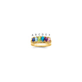 14k Synthetic Family Jewelry Ring - 62