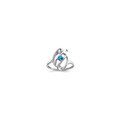 Sterling Silver Rhodium-plated Family Jewelry Ring - 36
