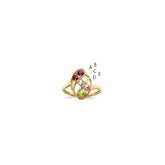 14k Synthetic Family Jewelry Ring - 78