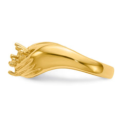 14k 4 Stone Family Ring Mounting - 2