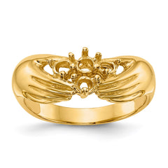 14k 4 Stone Family Ring Mounting - 2
