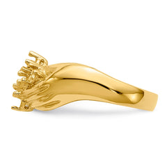 14k 6 Stone Family Ring Mounting
