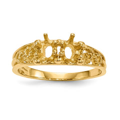 14k 2 Stone Family Ring Mounting - 2