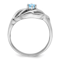 Sterling Silver Rhodium-plated Family Jewelry Ring - 145