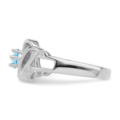 Sterling Silver Rhodium-plated Family Jewelry Ring - 145