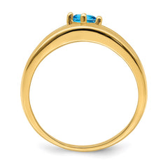 14k Synthetic Family Jewelry Ring - 10