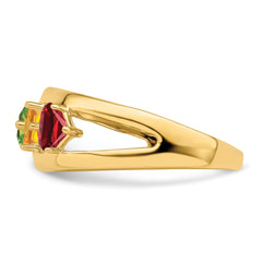 14k Genuine Family Jewelry Ring - 7