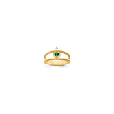 14k Synthetic Family Jewelry Ring - 24