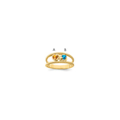 14k Synthetic Family Jewelry Ring - 29