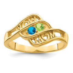 14k Synthetic Family Jewelry Ring - 83
