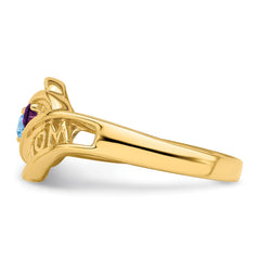 14k Genuine Family Jewelry Ring - 19