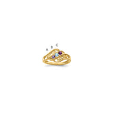 14k Synthetic Family Jewelry Ring - 81
