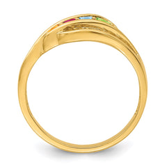 14k Synthetic Family Jewelry Ring - 64
