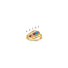 14k Genuine Family Jewelry Ring - 20