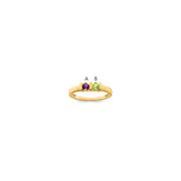 14k Synthetic Family Jewelry Ring - 69