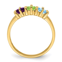 14k Genuine 3 Stone Mother's Ring