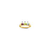14k Genuine 3 Stone Mother's Ring